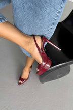 Heimdall Toka Detaylı 13 CM Platform Stiletto - Siyah
