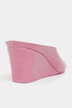 ALLISON Rustic Wedge Heel Slide Sandals for Women – 7 cm Comfort Heel